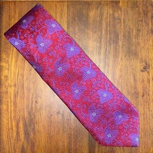 Countess Mara Purple/Red Silk Tie